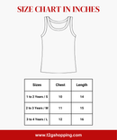 Cotton Stripes Kids Girls Sleeveless T-shirt (Pack of 5)