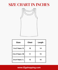 Cotton Stripes Kids Girls Sleeveless T-shirt (Pack of 5)