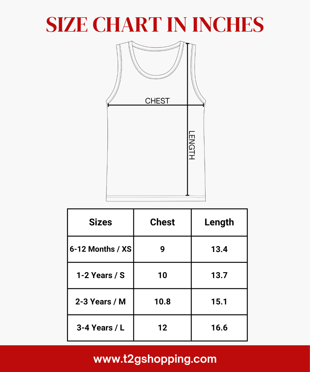 Cotton Stripes Kids Sleeveless Tshirt (Pack of 3)