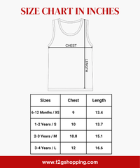 Cotton Stripes Kids Sleeveless Tshirt (Pack of 3)
