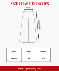 Birdseye Mesh Palazzo Pant | Casual Night wear for Women (Pack of 2)