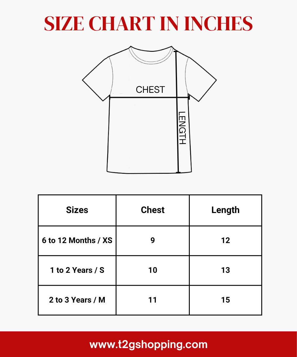 Kids Girls Cotton Printed T-shirt | 0 to 3 Years (Pack Of 3 Pieces)