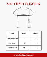 Kids Girls Cotton Printed T-shirt | 0 to 3 Years (Pack Of 3 Pieces)