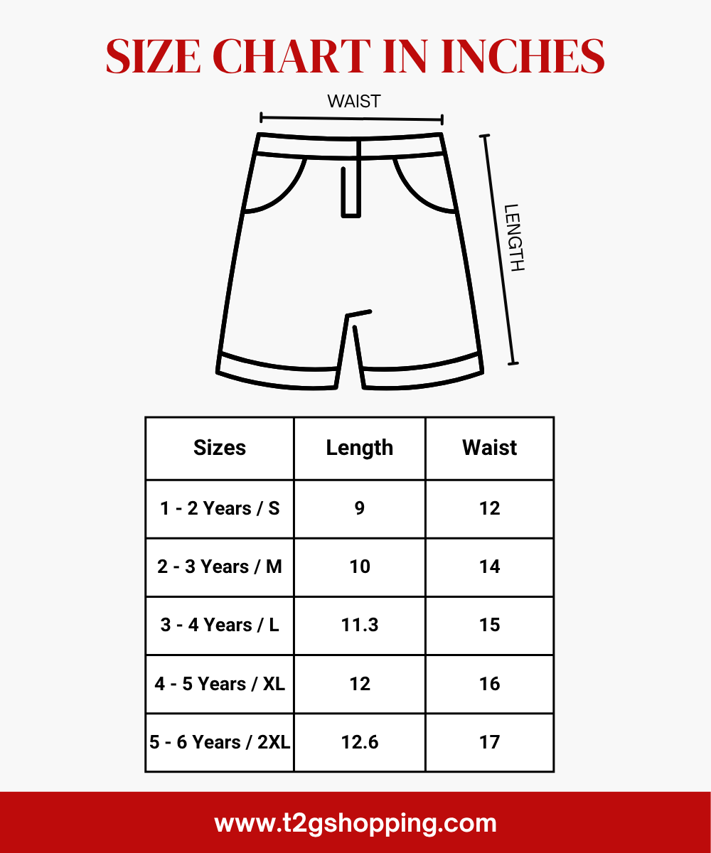 Boy Kid Cotton Printed Shorts | Random Cartoon Printed | Age 1 to 6 Years (Pack of 5 Pieces)