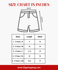 Boy Kid Cotton Printed Shorts | Random Cartoon Printed | Age 1 to 6 Years (Pack of 5 Pieces)
