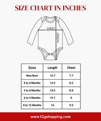 Boy & Girl Baby Long Sleeve Bodysuit | 100% Pure Cotton | Age 0-12 Months (Pack of 3 Combo)