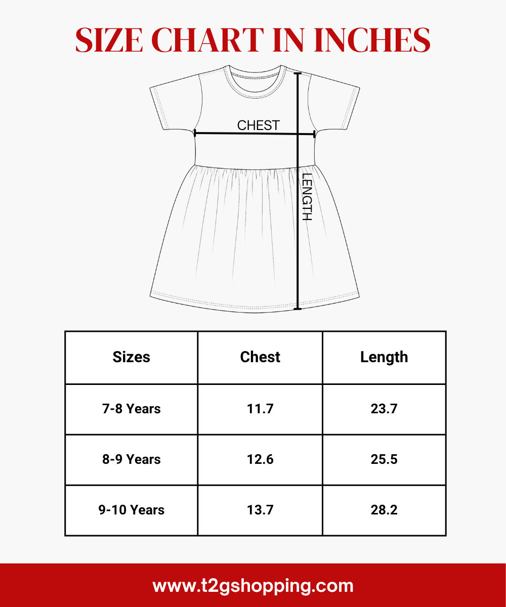 Girls Printed Half Sleeve Cotton Contrast Frock Dress | Floral Knee Length Casual Wear for Kids | Age - 5 to 10 Years | (Pack of 2)