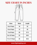 Boys Cotton Track Pant | Plain Melange Blue Color | Age 3 to 12 Years