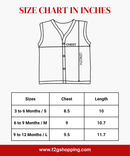 Baby Girls Sleeveless Muslin Cotton Printed Jebla Vest | 3–12 Months (Pack of 3)