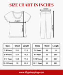 Girl Kids All Over Printed Co-ord Set | Tshirt and Pant | Age 2 to 10 Years (Pack of 3 Sets)