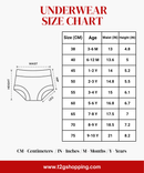 Boy Kids Printed Underwear Brief 100% Pure Cotton for 1-10 Years (Pack of 5)