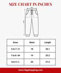 Girls Cotton Printed Track Pants (Pack of 3) | Nightwear & Casual | 6–9 Years