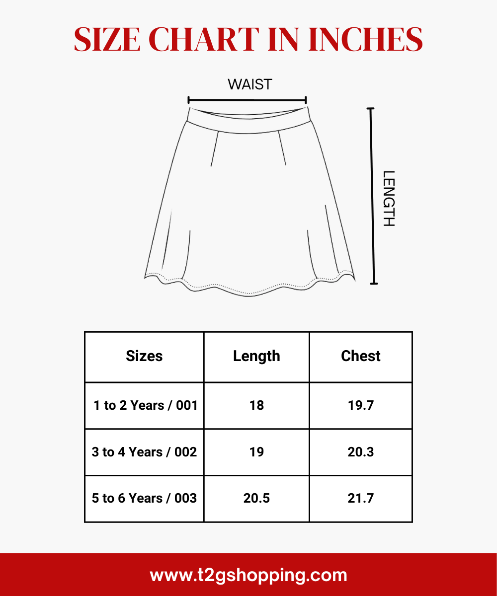Rayon Floral Printed Skirt | Casual wear for Girl Kids Age 1 To 6 Years (Pack of 3)