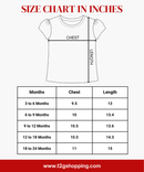 Baby Girls All Over Printed Cotton T-Shirt Multi Colour | Age 3 to 24 Months (Pack of 3 Pieces)