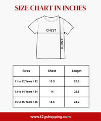 Boys Five Sleeve Cotton T-Shirt for Kids | Casual Everyday Wear