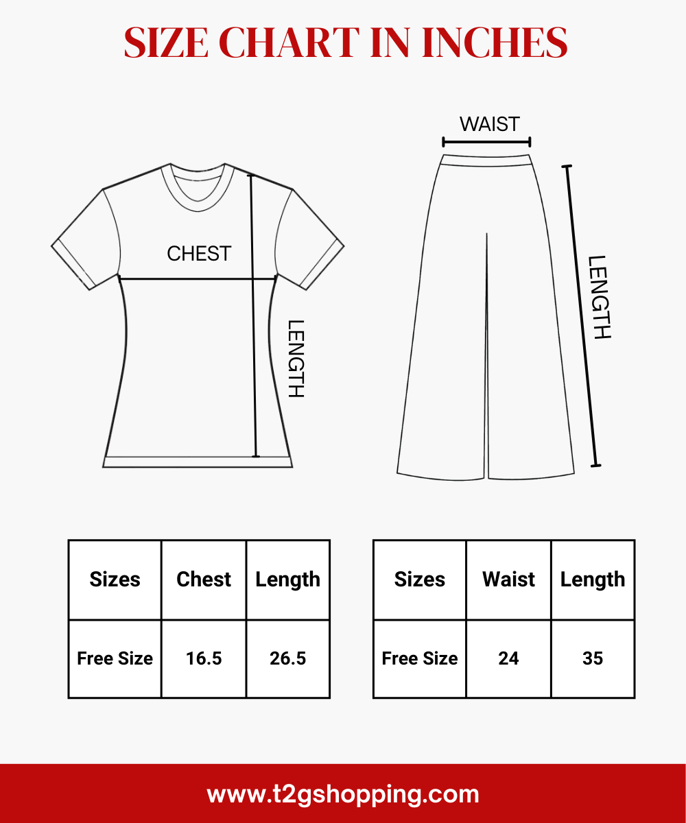 Women Top & Pyjama Pant Night Suit Co-ord Set | Navy Color