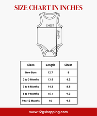 Boy & Girl Baby Sleeveless Bodysuit | 100% Pure Cotton | Age 0-12 Months (Pack of 3 Combo)