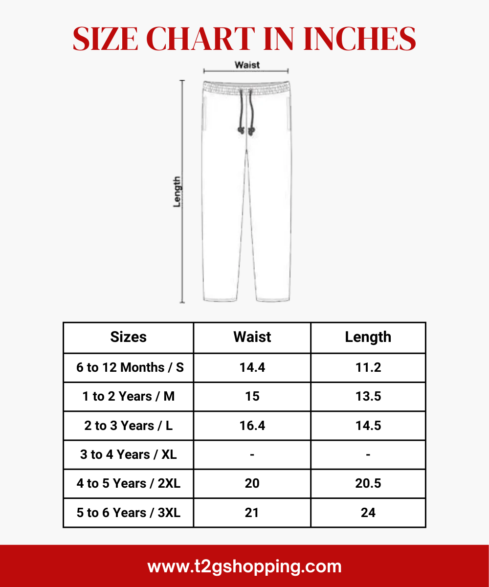 Pure Cotton Pajama Pant for Casual wear for Girl Kids Age 0 To 6 Years (Pack of 3)