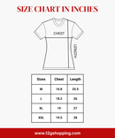Premium Woman Half Sleeve T-Shirt / Round Neck Printed T-Shirt / Navy Colour