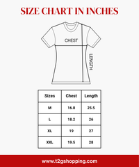 Premium Woman Half Sleeve T-Shirt / Round Neck Printed T-Shirt / Navy Colour