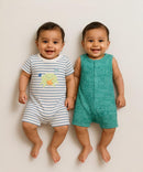 Cotton Babies Body Suit  | Sleep Suit | Romper | Age 0-18 Months (Pack Of 2)