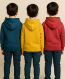 Cotton Kids Hoodie Printed Multi Colour | Age 6 to 11 Years (Pack of 3 Pieces)