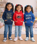 Cotton Kids Cartoon Printed Hoodie Multi Color | Age 2 to 11 Years (Pack of 3 Pieces)