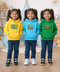 Cotton Kids Cartoon Printed Hoodie Multi Color | Age 2 to 11 Years (Pack of 3 Pieces)