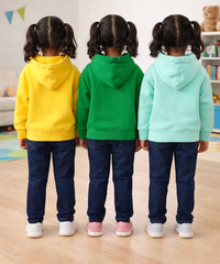 Cotton Kids Cartoon Printed Hoodie Multi Color | Age 2 to 11 Years (Pack of 3 Pieces)