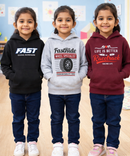 Cotton Kids Cartoon Printed Hoodie Multi Color | Age 2 to 11 Years (Pack of 3 Pieces)