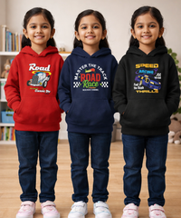 Cotton Kids Cartoon Printed Hoodie Multi Color | Age 2 to 11 Years (Pack of 3 Pieces)