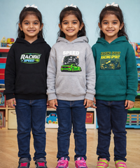 Cotton Kids Cartoon Printed Hoodie Multi Color | Age 2 to 11 Years (Pack of 3 Pieces)