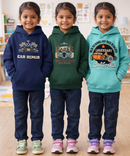 Cotton Kids Cartoon Printed Hoodie Multi Color | Age 2 to 11 Years (Pack of 3 Pieces)