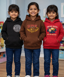 Cotton Kids Cartoon Printed Hoodie Multi Color | Age 2 to 11 Years (Pack of 3 Pieces)