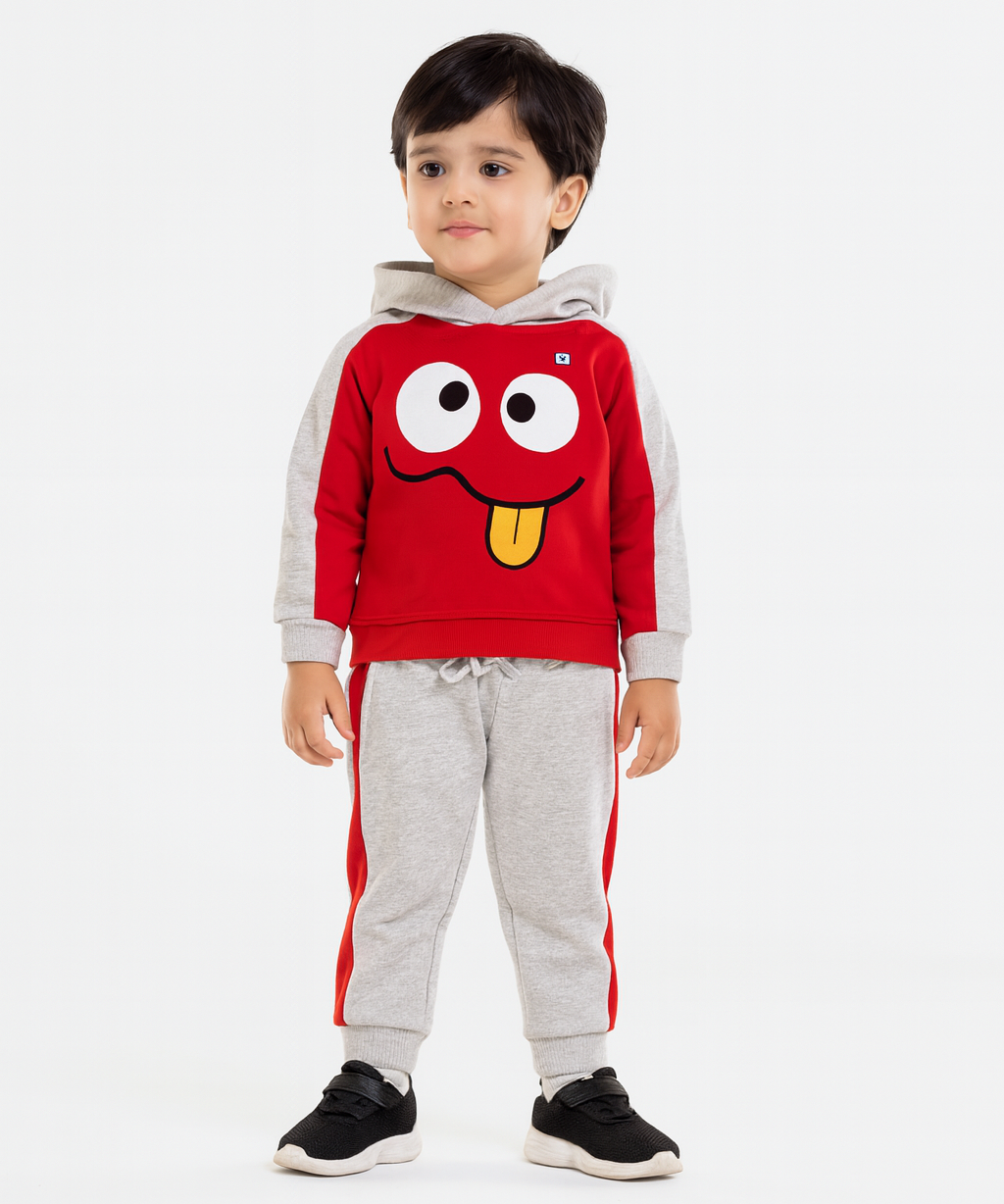 Cotton Kids Hoodie Printed | Age 1 to 5 Years | Hoodie Top and Track Pant Co-ord Set
