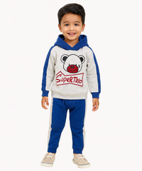 Cotton Kids Hoodie Printed | Age 1 to 5 Years | Hoodie Top and Track Pant Co-ord Set