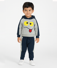 Cotton Kids Hoodie Printed | Age 1 to 5 Years | Hoodie Top and Track Pant Co-ord Set