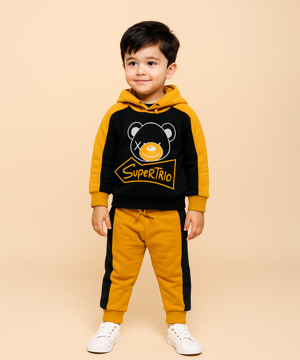 Cotton Kids Hoodie Printed | Age 1 to 5 Years | Hoodie Top and Track Pant Co-ord Set