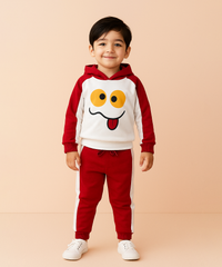 Cotton Kids Hoodie Printed | Age 1 to 5 Years | Hoodie Top and Track Pant Co-ord Set