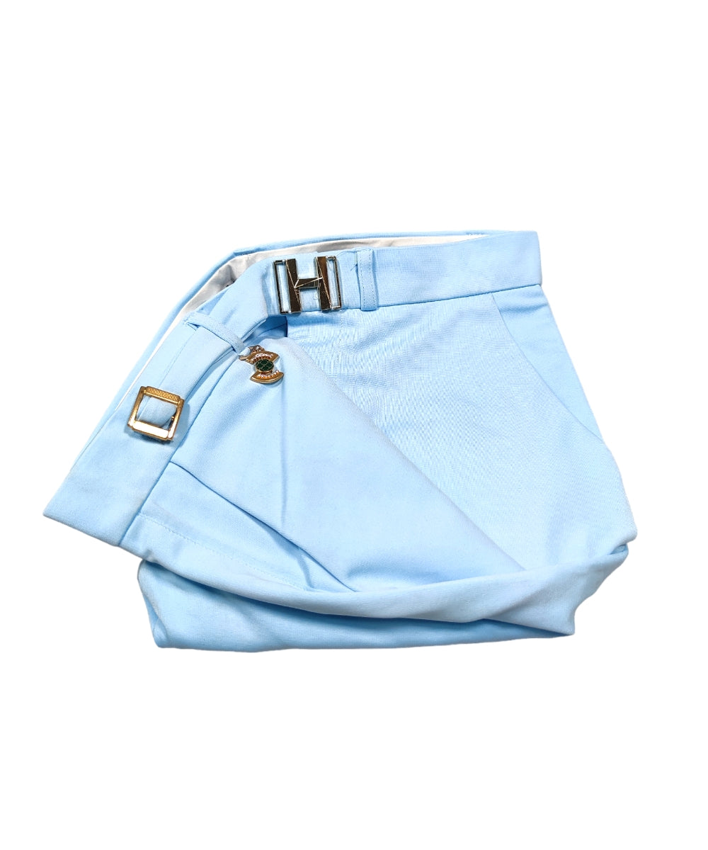 D Mark Slim Fit Lycra Pant Light Blue Colour, Formal Lycra Pant, Regular Fit Lycra Blend Trousers