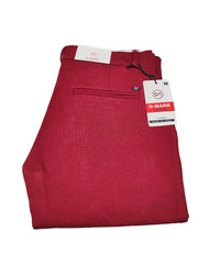 D Mark Slim Fit Lycra Pant Maroon Colour, Formal Lycra Pant, Regular Fit Lycra Blend Trousers