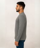 Full Sleeve Round Neck T Shirt / 100% Combed Cotton Single Jersey Bio Wash / ROLLS RUN