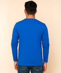 Full Sleeve Round Neck T Shirt / 100% Combed Cotton Single Jersey Bio Wash / ROLLS RUN
