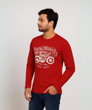 Full Sleeve Round Neck T Shirt / 100% Combed Cotton Single Jersey Bio Wash / ROLLS RUN
