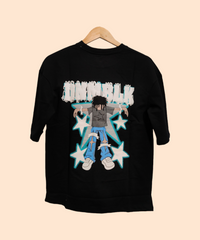 GTAG Drop Shoulder/Oversized Tshirt  With Anime Printed