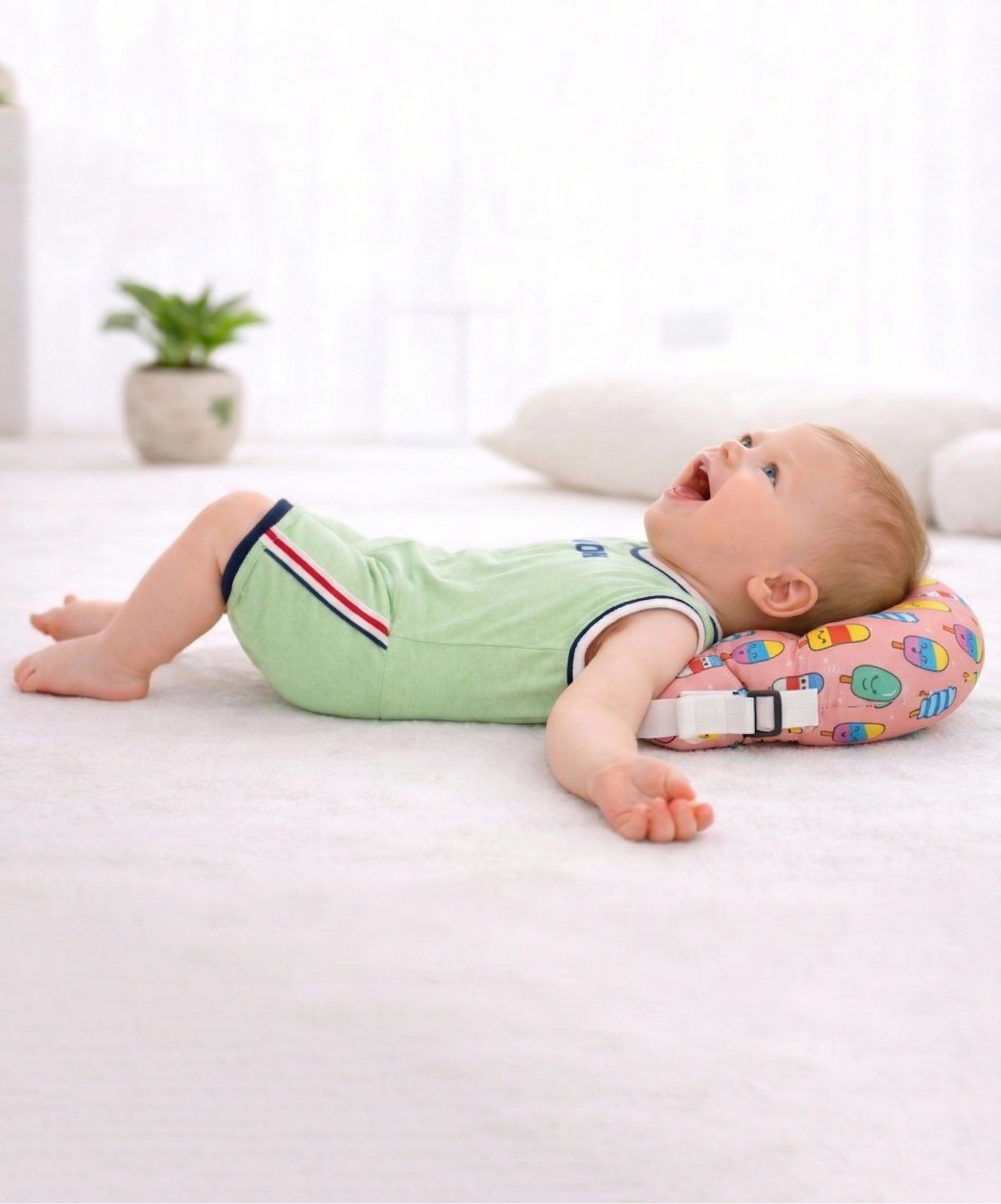 Baby Angel Head Support Pillow This Product Cotton | Soft Neck Support Cushion (4–18 Months)