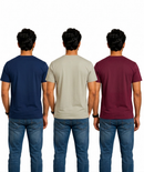 Men's Half Sleeve Printed Round Neck T-Shirt Combo (Pack of 3)