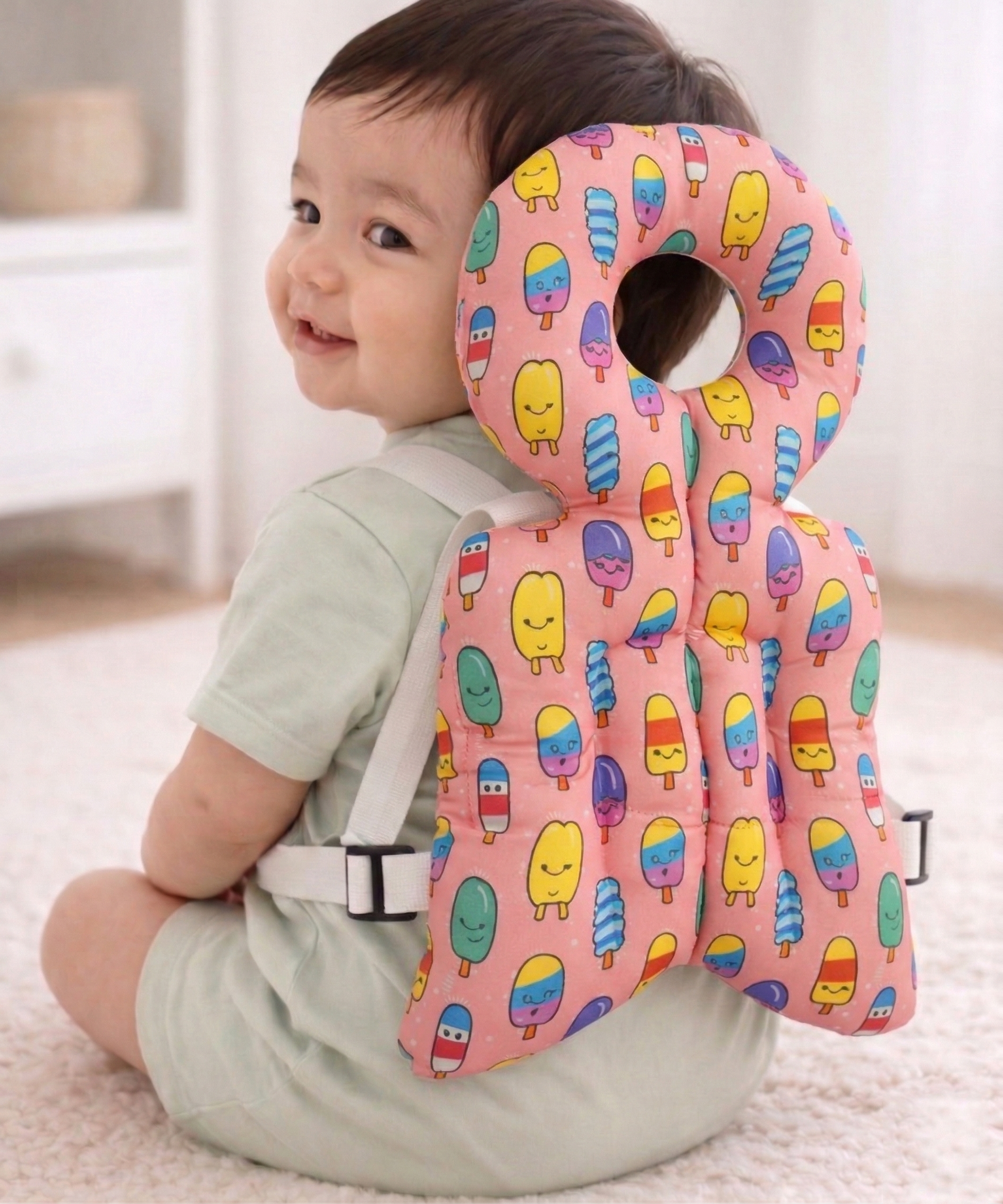 Baby Angel Head Support Pillow This Product Cotton | Soft Neck Support Cushion (4–18 Months)