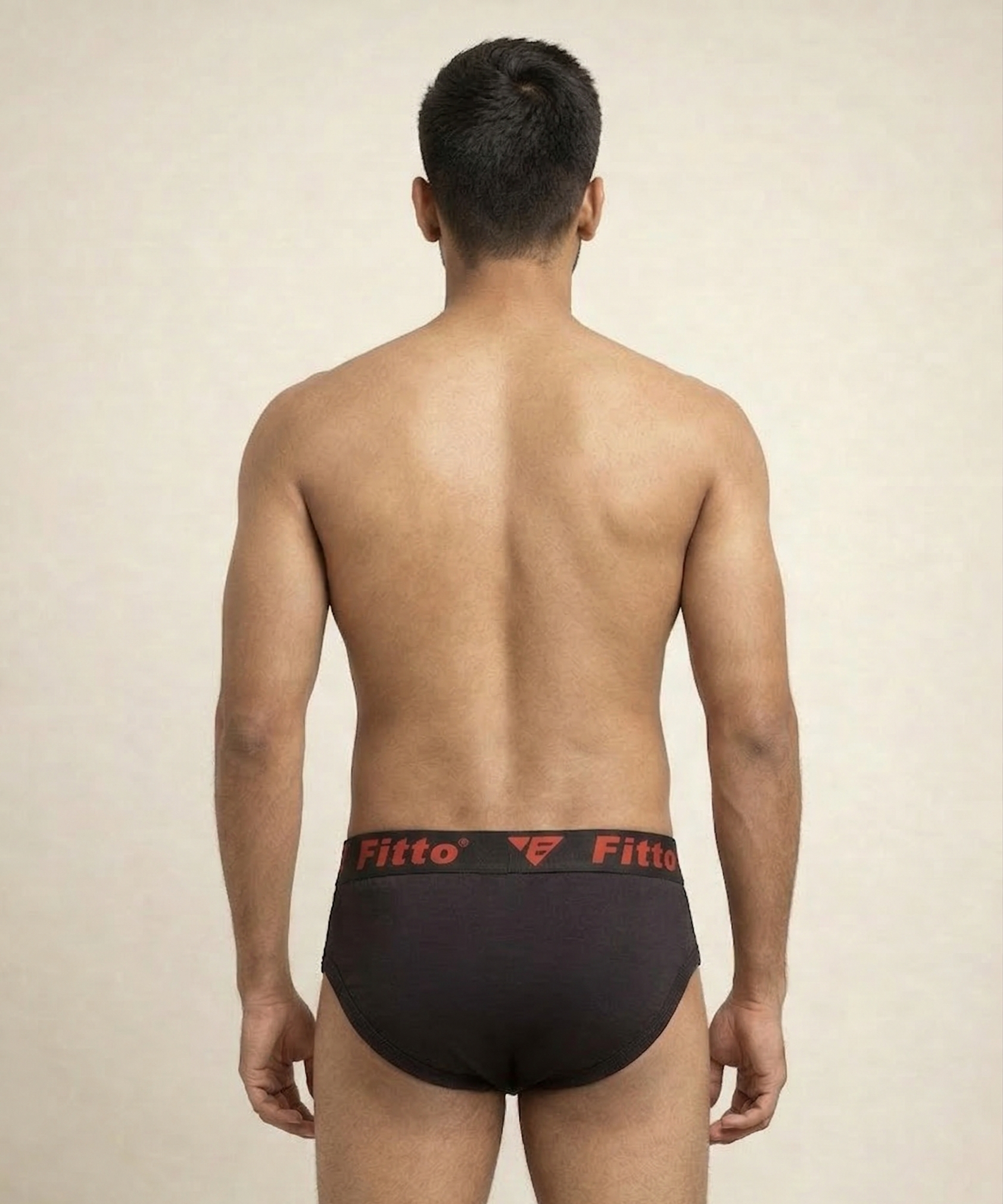 Fitto Spark Men's Brief's Red Underwear 100% Pure Cotton | (Pack of 5)