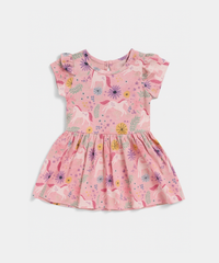 Girls 100% Cotton Printed Gown Dress/Frock Dress | Age 3-18 Months